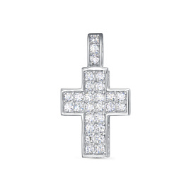 Крест декоративный 431-10-541 серебро Крест