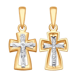 Крест христианский 121412 золото
