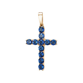 Крест декоративный Кр124-7052ТЛ золото