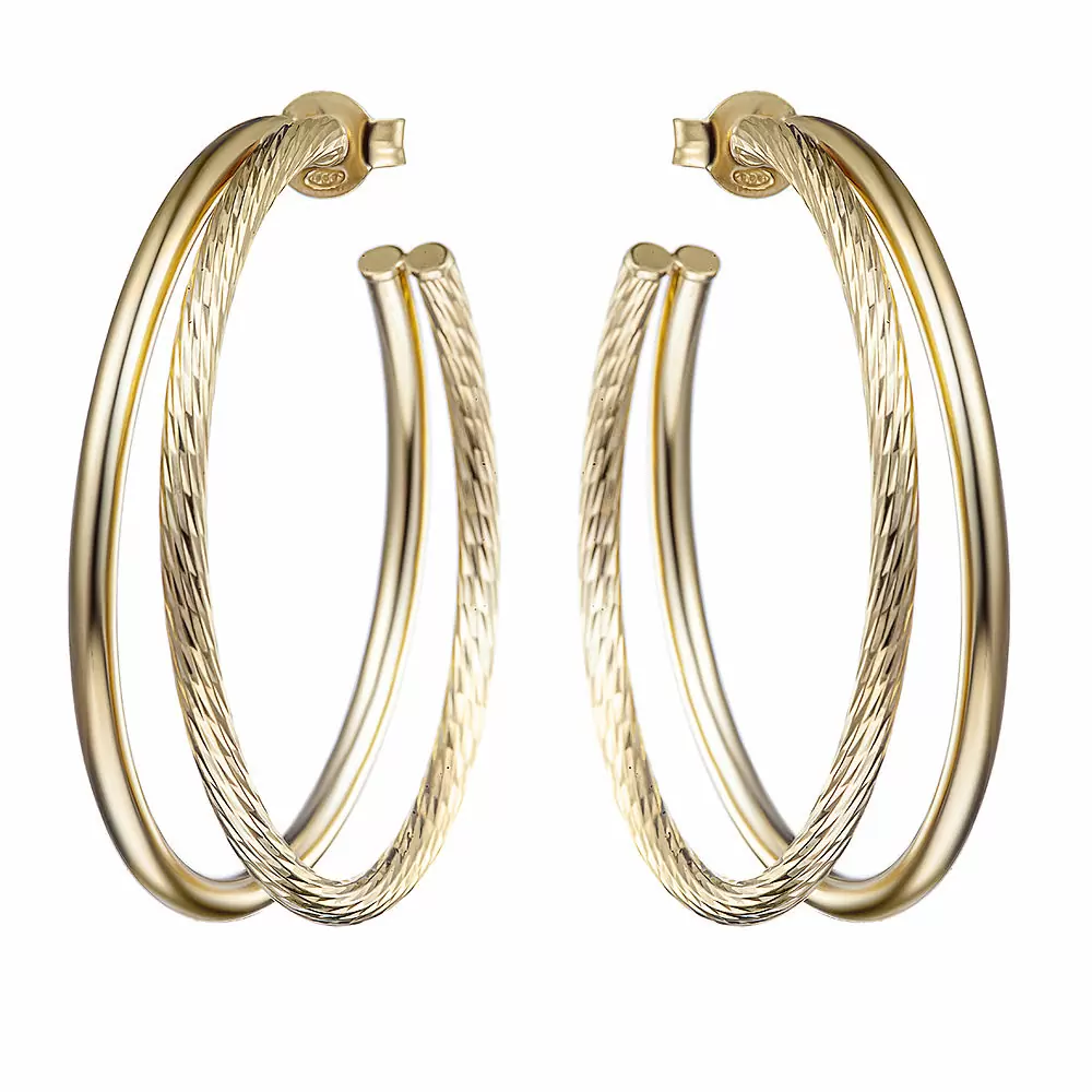 Серьги конго ISt108Eg-2489-30 серебро