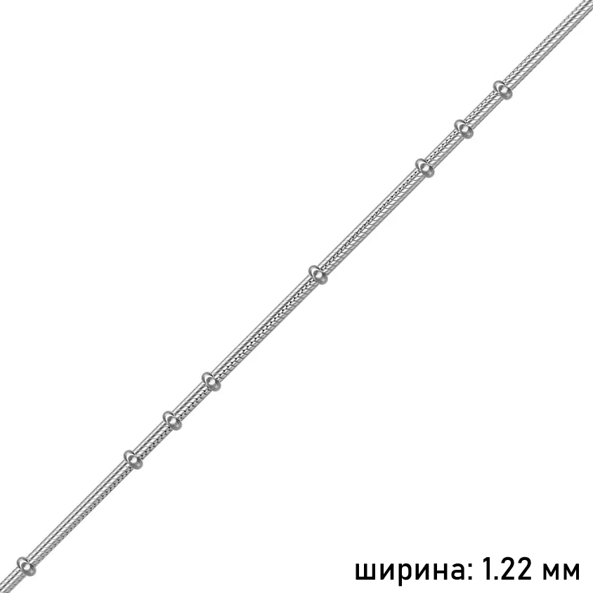 Браслет НБ22-083Ю-3 d0.35 серебро Полновесный_1