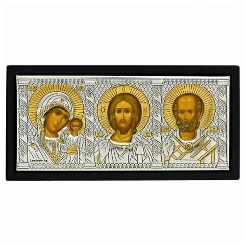 Икона автомобильная 85400.1 ювелирный сплав Триптих