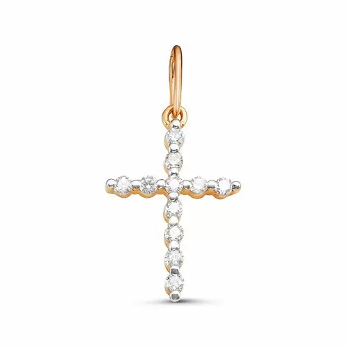 Крест декоративный 080235 золото Полновесный