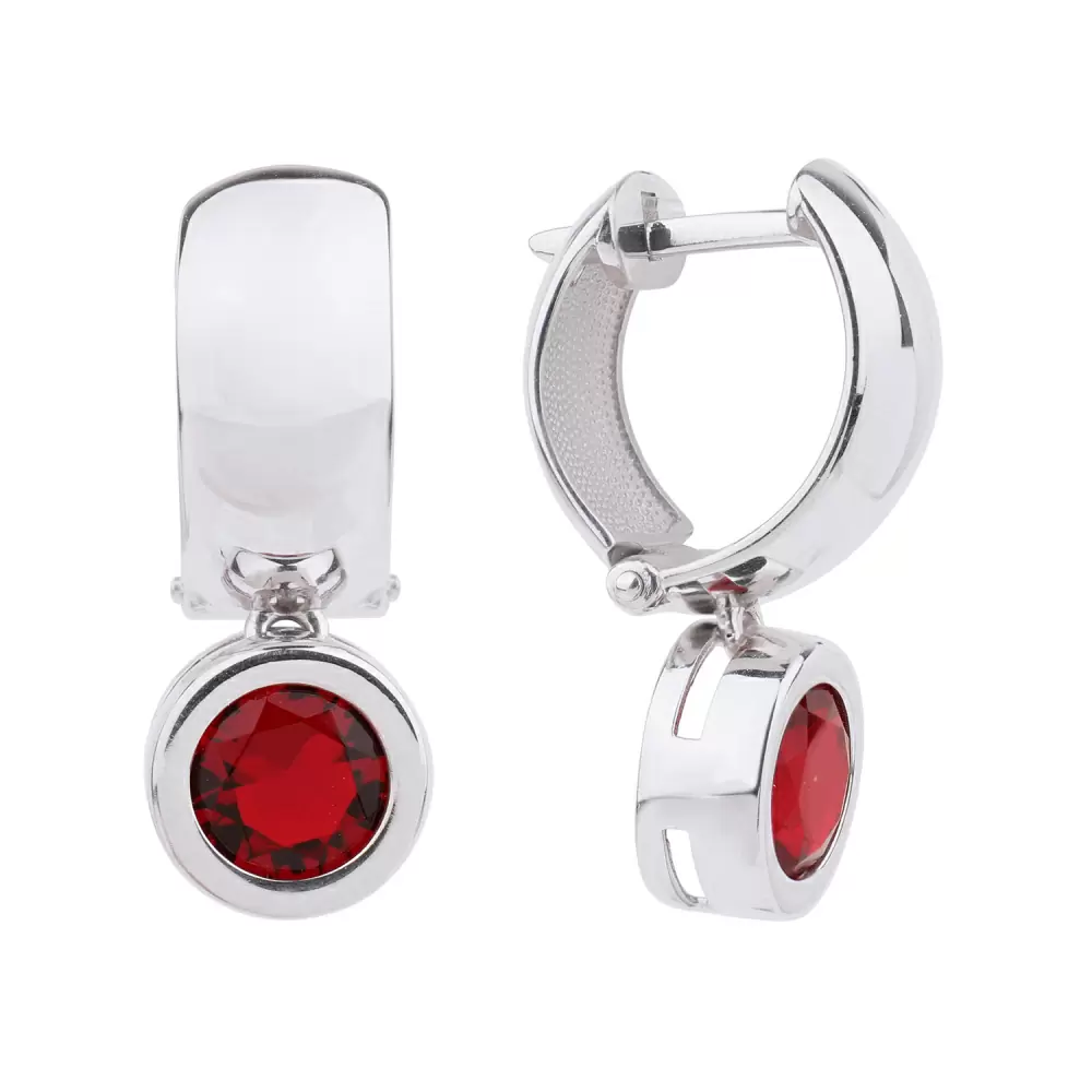 Серьги подвесные С-0257 гр серебро