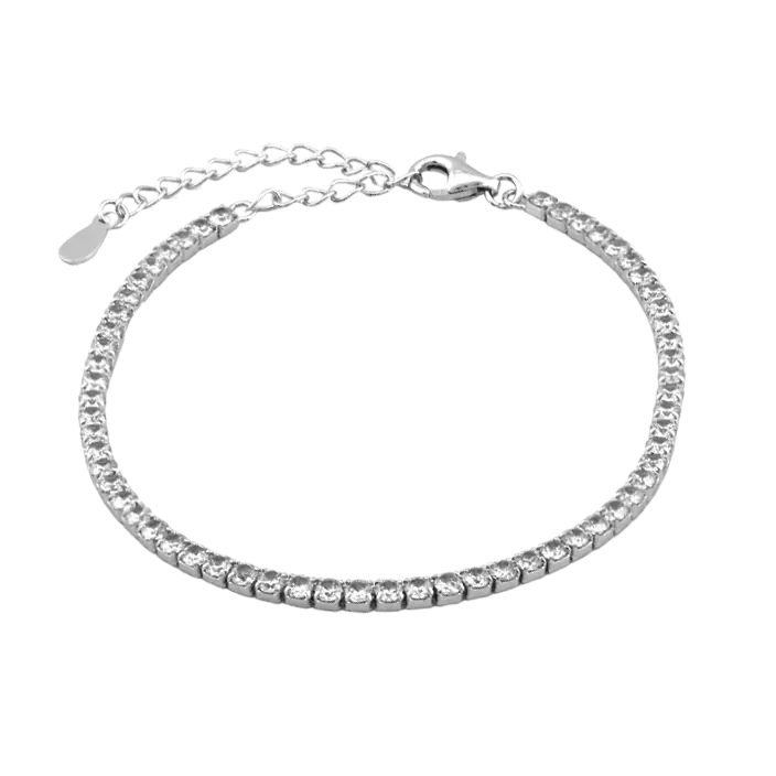 Браслет теннисный C6180 серебро_1
