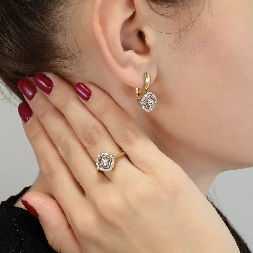 Серьги 82319 золото