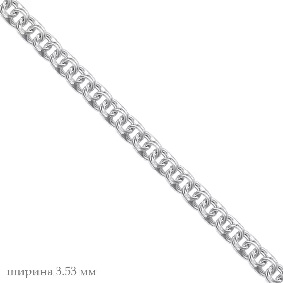 Браслет НБ22-056Ю-3 d0.60 серебро Полновесный_1