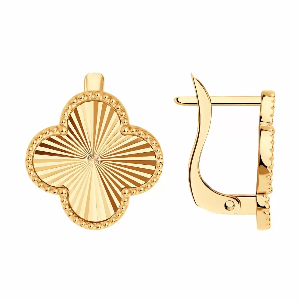 Серьги 0200602 золото Ван Клиф_0