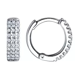 Серьги конго 94026691 серебро_0