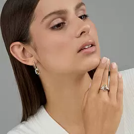 Серьги подвесные 02-4221.00ЦТ-00 серебро_1