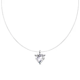 Подвеска на леске сердце 94070664 серебро Сердце_0