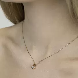 Подвеска бегунок 0400756-00770 золото Капля_1
