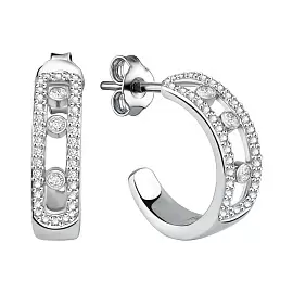 Серьги конго 12-72-0001-15411 серебро Мессика_0