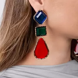 Серьги подвесные Mo-Y24.06-026 ювелирный сплав_1