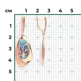 Серьги подвесные 02-4071-00-000-1110-59 золото_2