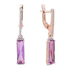 Серьги подвесные С-0277 ам золото_0