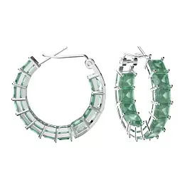 Серьги конго SE-A0184C3 серебро_0