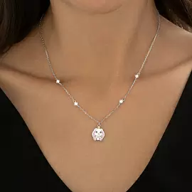 Колье 94071241 серебро Заяц_1