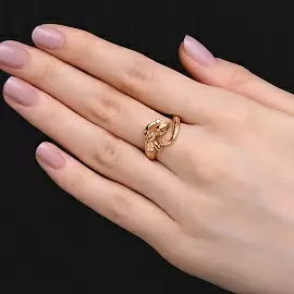 Кольцо 019528 золото Ящерица_2