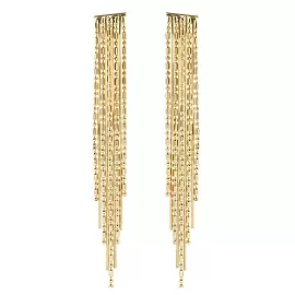 Серьги подвесные 18-1066-Y ювелирный сплав Цепи_0