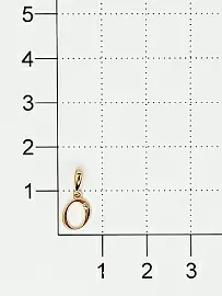 Подвеска буква 35012-100 золото Буква О_1