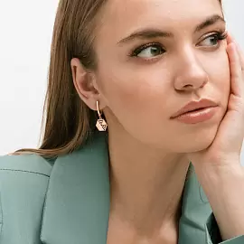 Серьги подвесные 026072-1102 золото_1