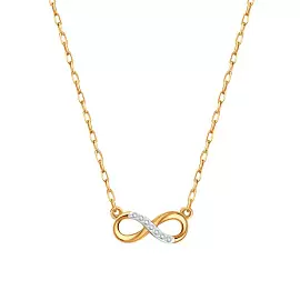 Колье Т142111095 золото Бесконечность_0