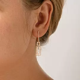 Серьги подвесные 500722-1102 золото Прямоугольник_1