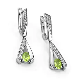 Серьги подвесные 02-4723.00ХР-00 серебро_0