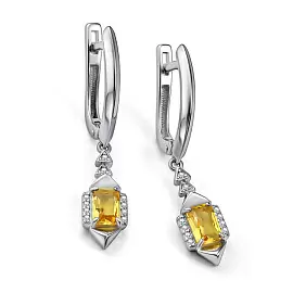 Серьги подвесные 02-4853.00ЦТ-00 серебро_0