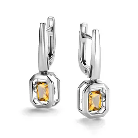 Серьги подвесные 02-4221.00ЦТ-00 серебро_0