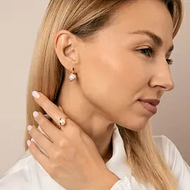 Серьги 290-1-962Р золото_2