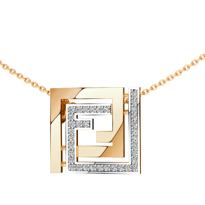 Подвеска 01-318265 золото Квадрат