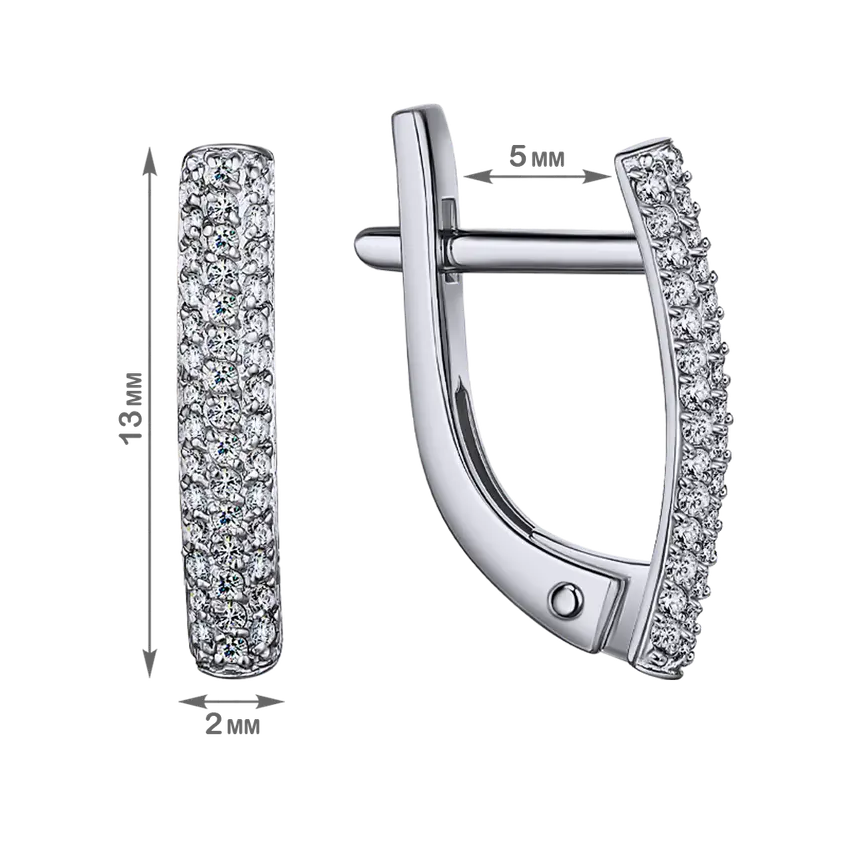 Серьги дорожка С230-1412 золото_1