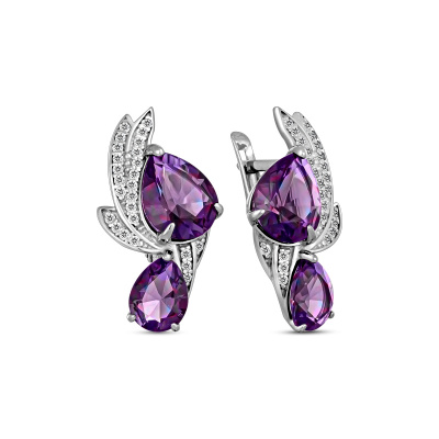 Серьги 206839-001-0019 серебро