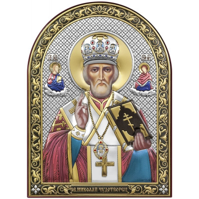Икона 6392.C3 ювелирный сплав Святой Николай Чудотворец