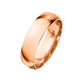 Кольцо обручальное гладкое 100-000-550 золото