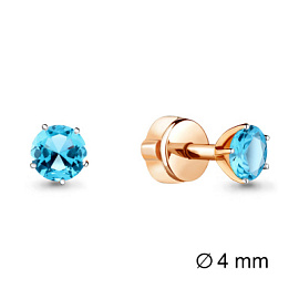 Серьги пусеты 4403602.1 золото