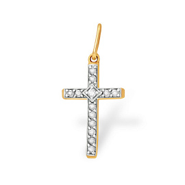 Крест декоративный П1329584 золото