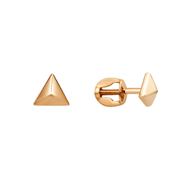 Серьги пусеты 007032-1000 золото Треугольник