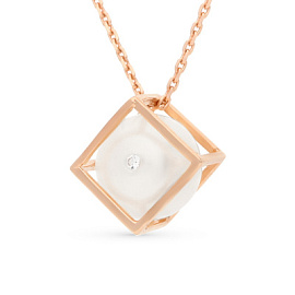 Подвеска бегунок ПЛ8177 золото Квадрат