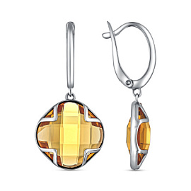 Серьги подвесные 207590-007-0019 серебро