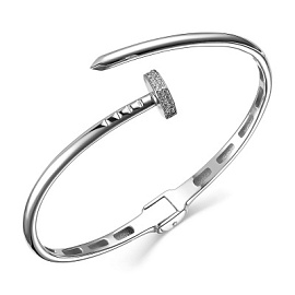 Браслет жесткий бр5034б золото Картье Гвоздь