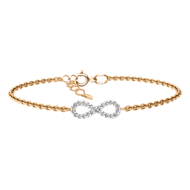 Браслет 01-714778 золото Бесконечность