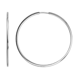 Серьги конго KV-2-013S-d30 серебро