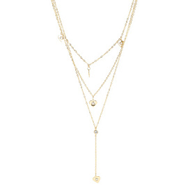 Колье 700761570-1 ювелирный сплав Сердце