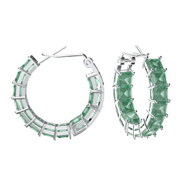 Серьги конго SE-A0184C3 серебро