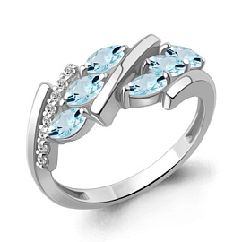 Кольцо 65005202А.5 серебро