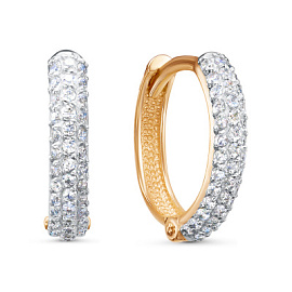 Серьги конго 122482 золото Колечки