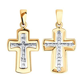 Крест христианский 51-131-01403-1 золото